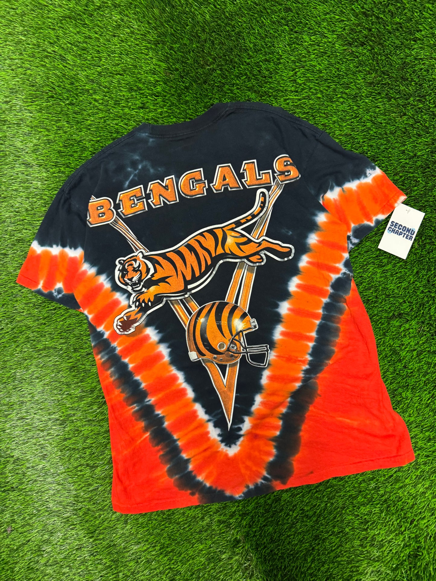 00s Cincinnati Bengals Majestic Tie Dye Tee (L)