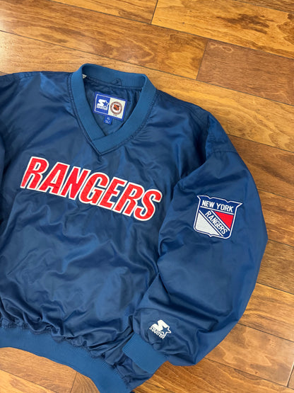 90s New York Rangers Starter NHL Windbreaker (XL)