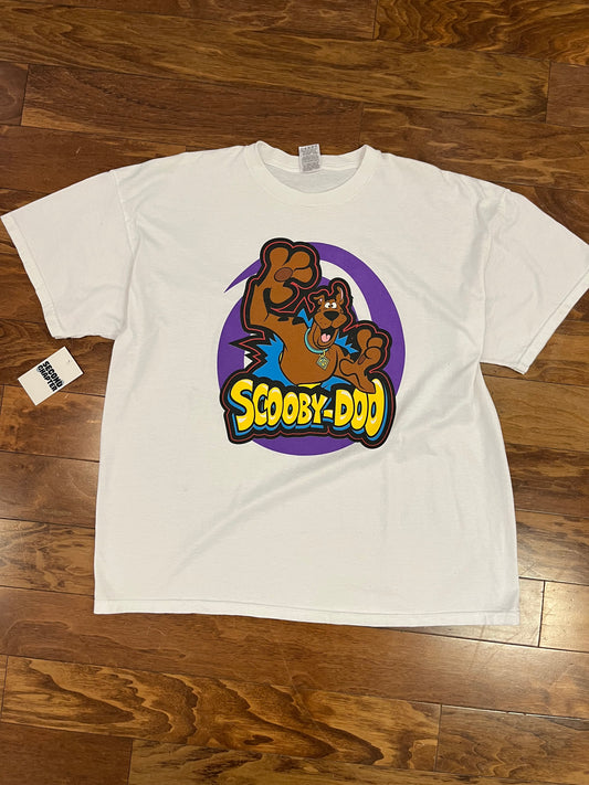 00s Scooby Doo White Graphic Tee (XXL)