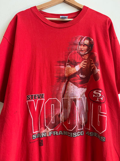 1995 San Francisco 49ers Steve Young Salem Tee (XL)