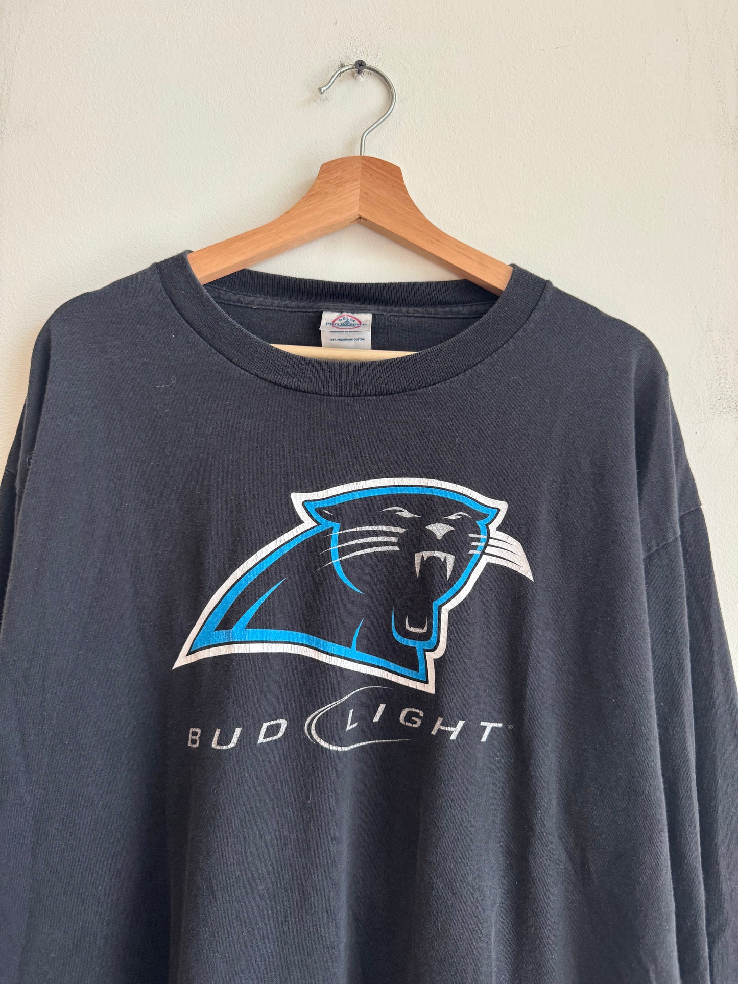 2010s Carolina Panthers Bud Light Back in Black Long-Sleeve Shirt (XL)