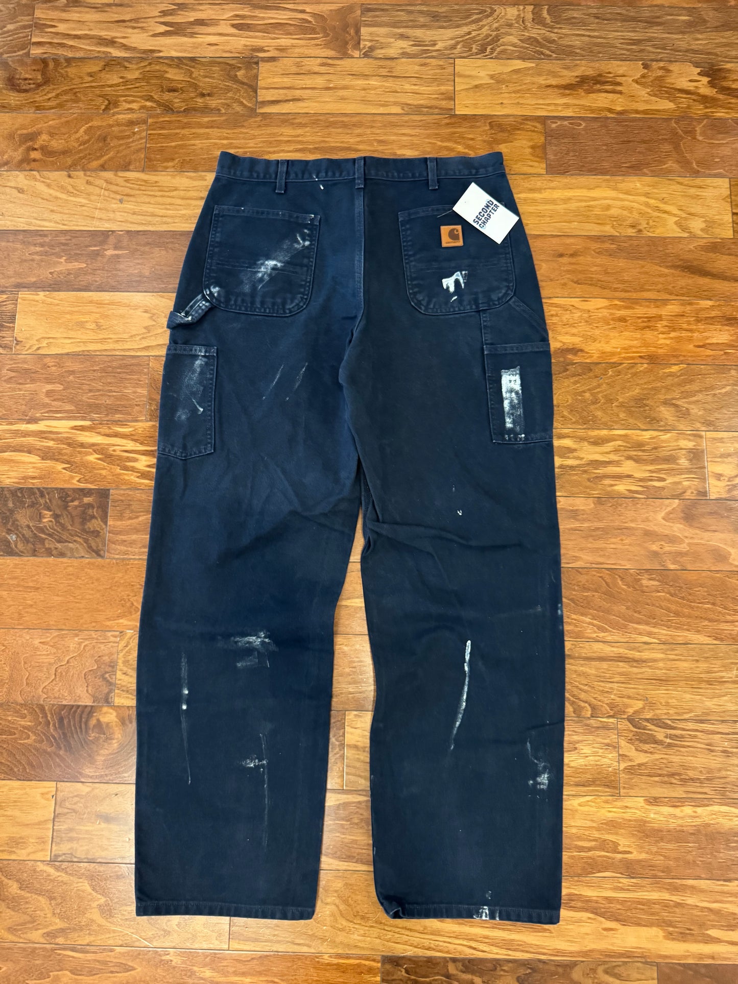 2017 Carhartt Navy Paint Workwear Pants (35x32)