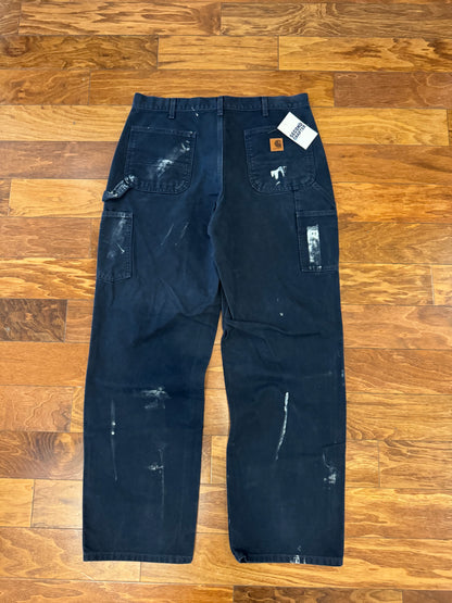 2017 Carhartt Navy Paint Workwear Pants (35x32)
