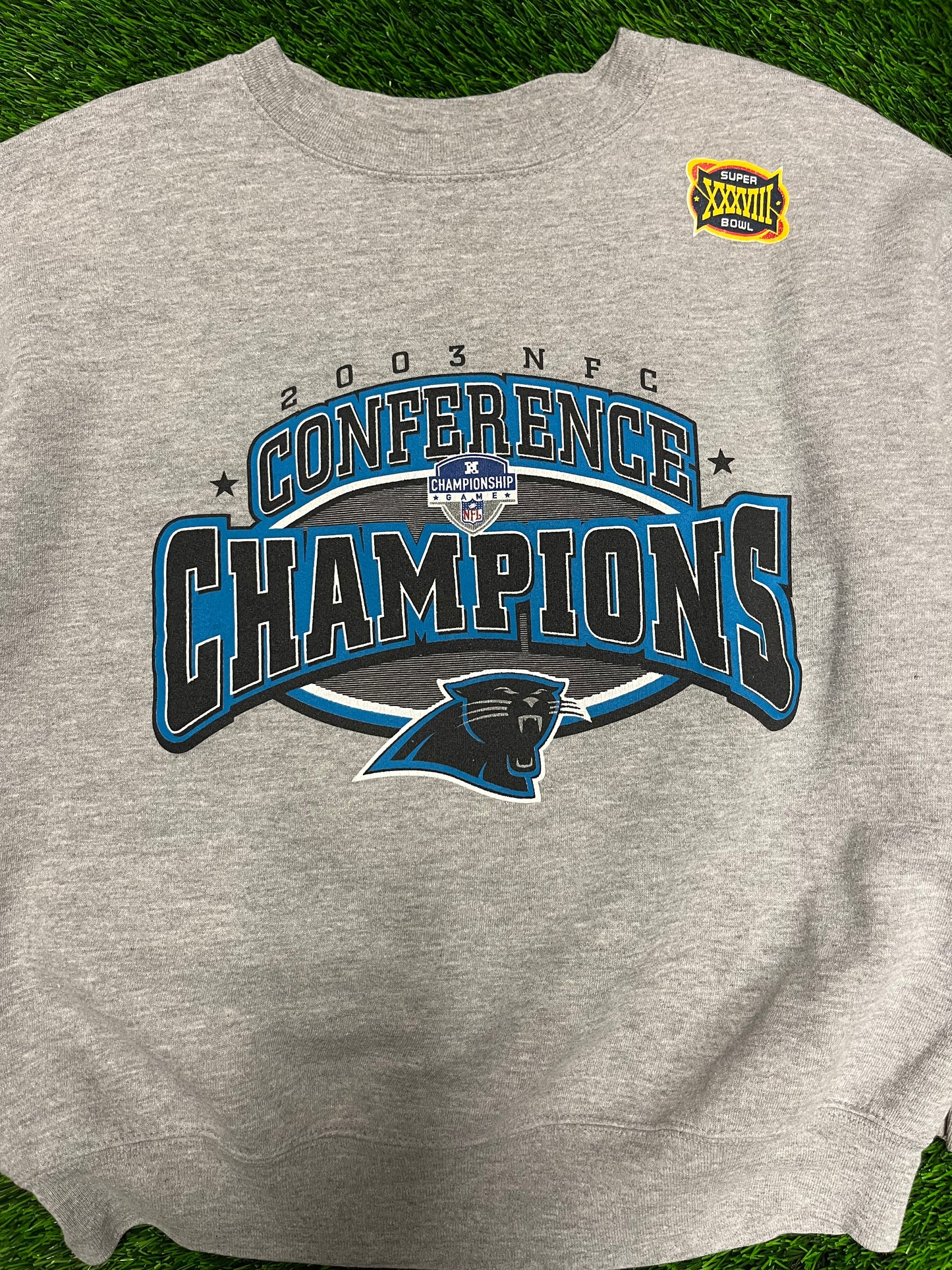2003 Panthers NFC Conference Champions Crewneck (M)