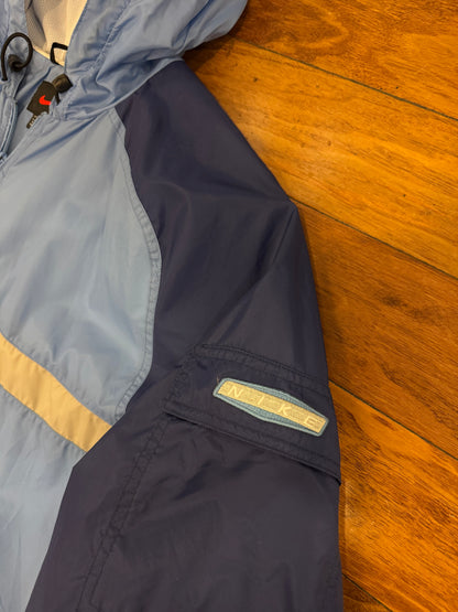 90s Nike Essential Swoosh Multi-Colored Vintage Windbreaker (XL)