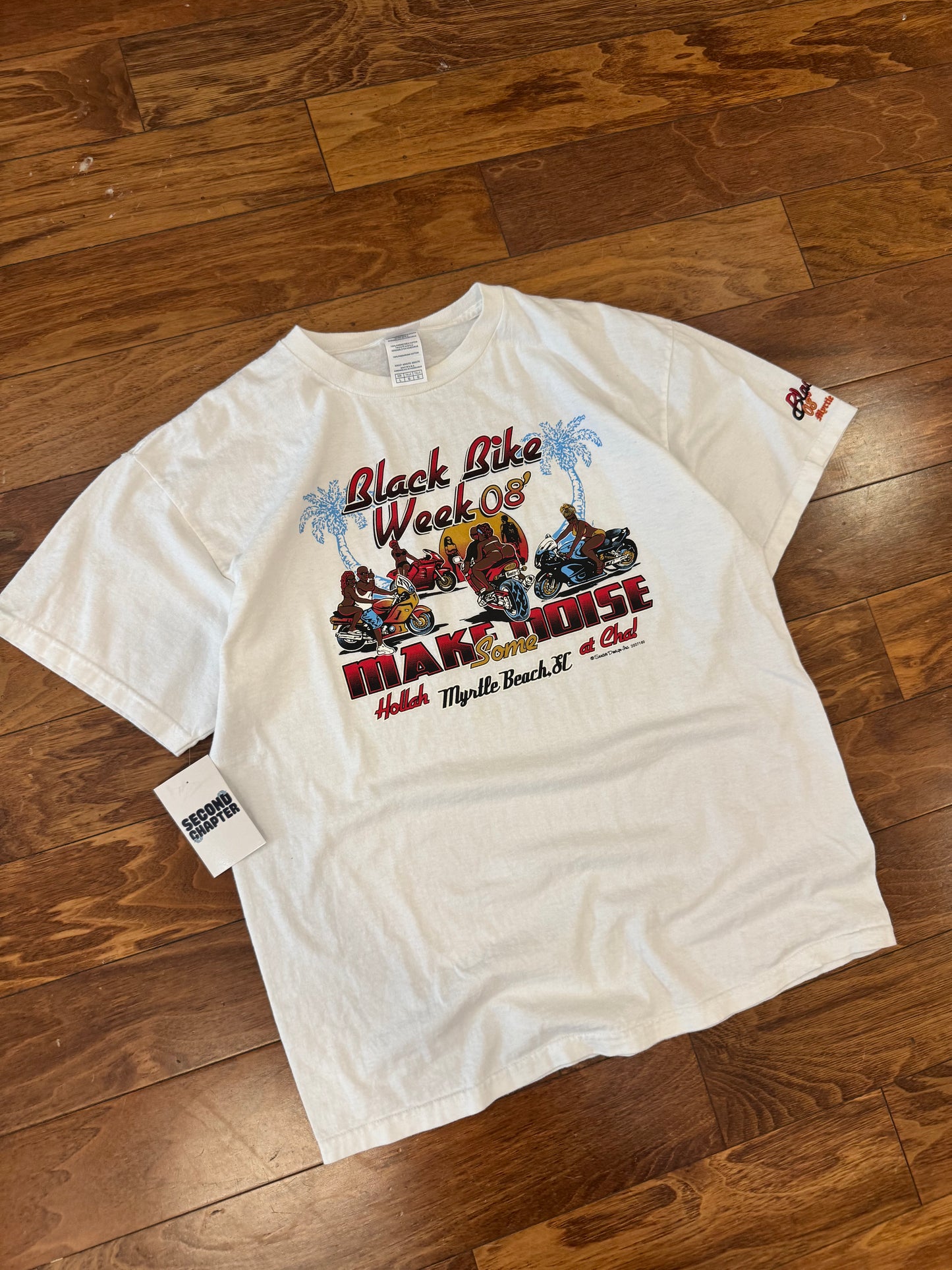 2008 Black Bike Week "Make Noise" Tee (L)