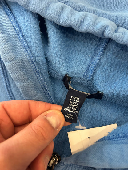 00s Gap Baby Blue Zip Up Hoodie (XL)