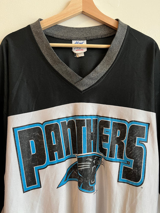 00s Carolina Panthers 1/4th Sleeve Jersey Shirt (XL)