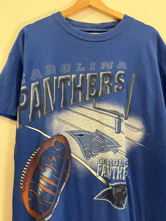 1994 Carolina Panthers Blue Magic Johnson T's Shirt (XL)