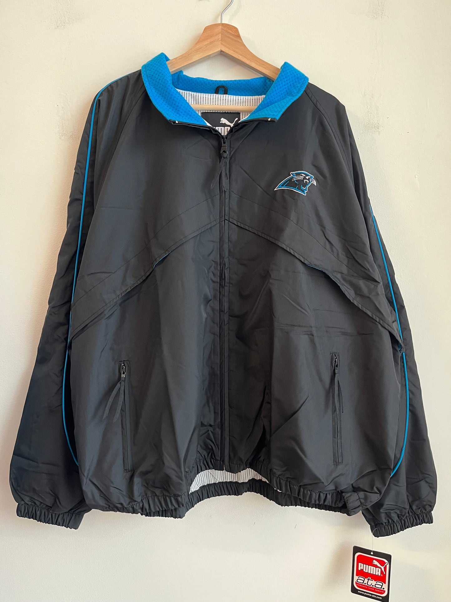 90s Carolina Panthers Puma Deadstock Windbreaker (XXL)