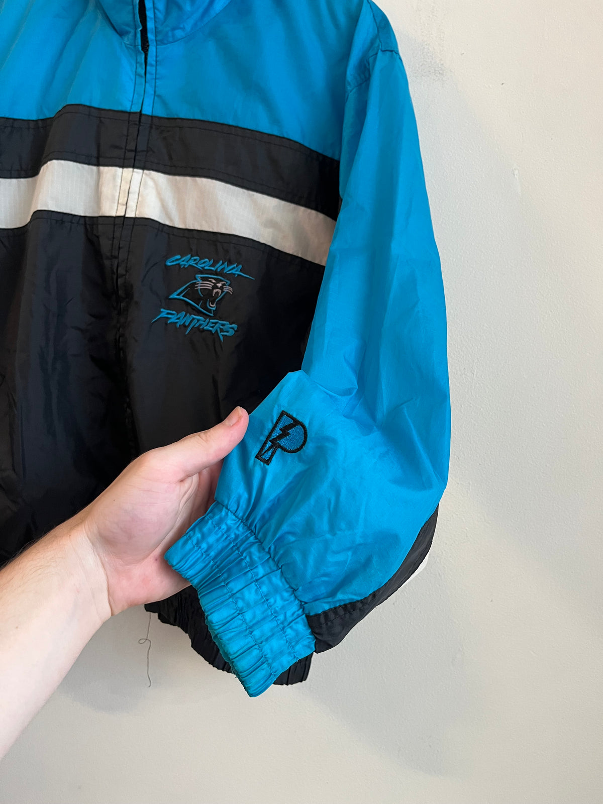 90s Carolina Panthers Pro Player Windbreaker (Youth L)