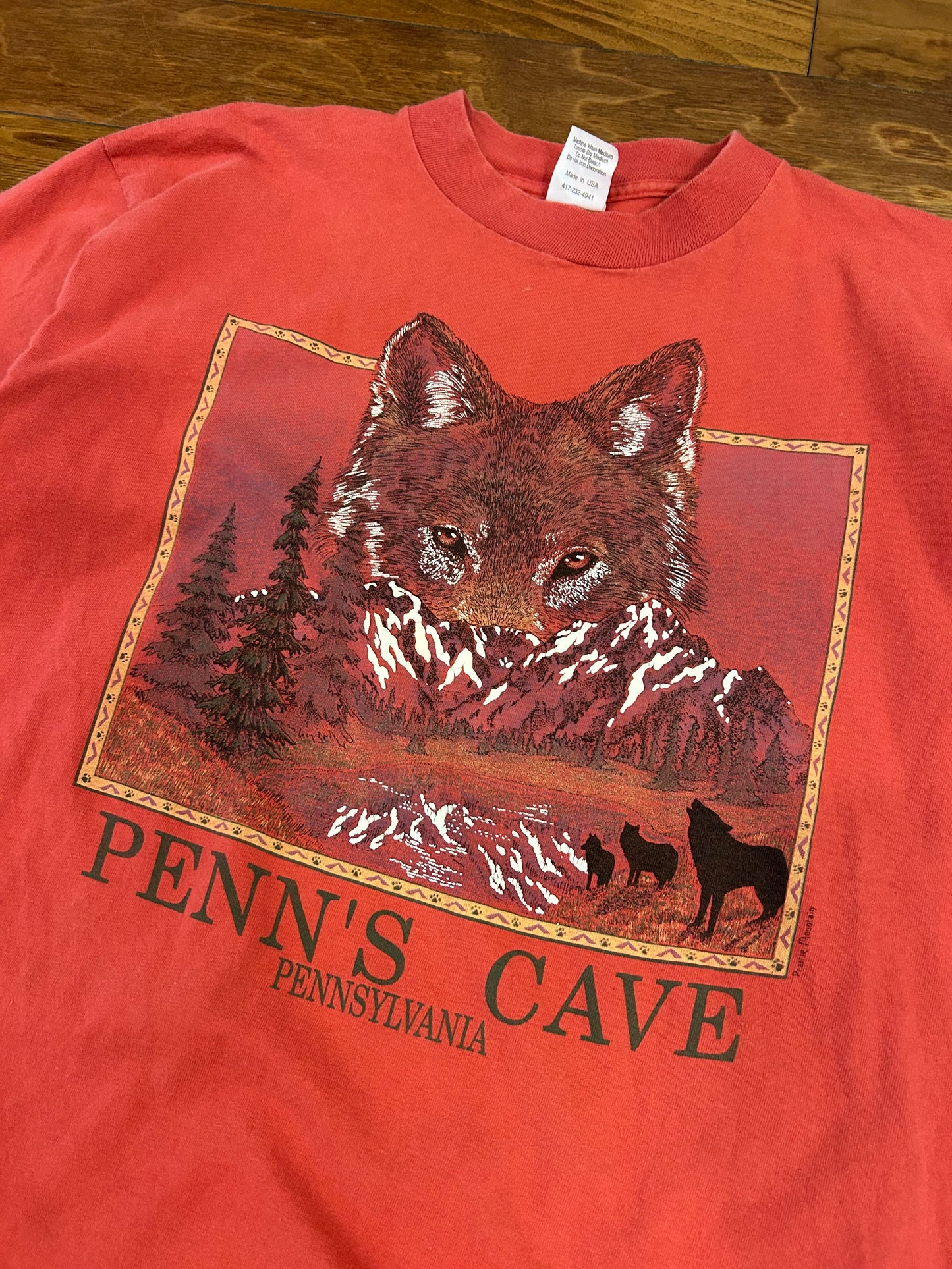 90s Penn's Cave Nature Tee (L)