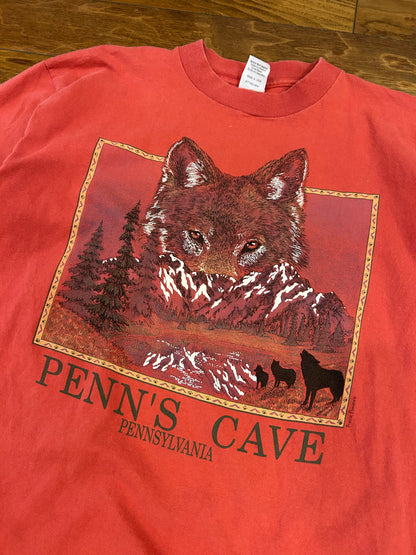 90s Penn's Cave Nature Tee (L)
