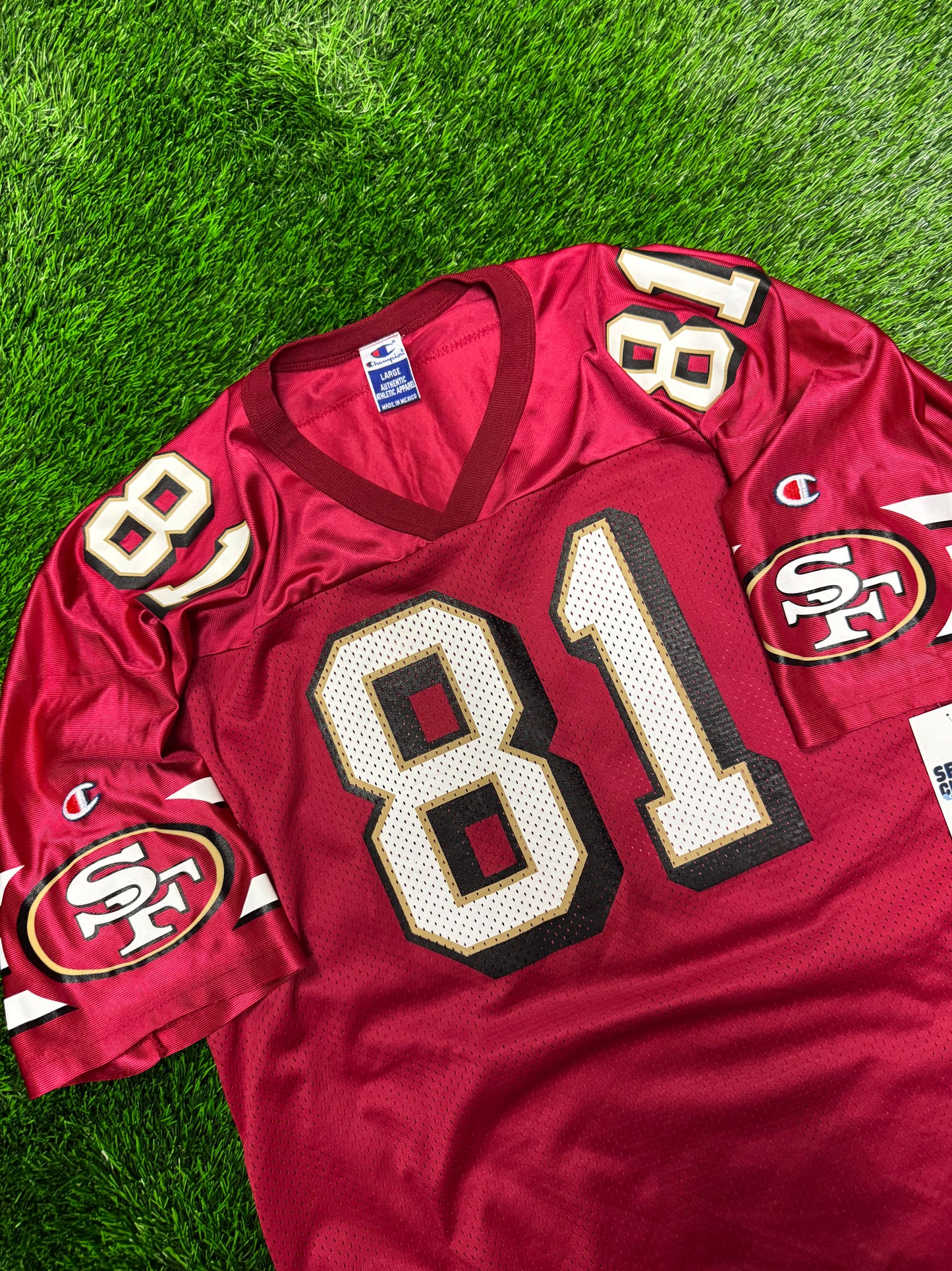 90s San Francisco 49ers Terrell Owens #81 Vintage Champion NFL Jersey (L)