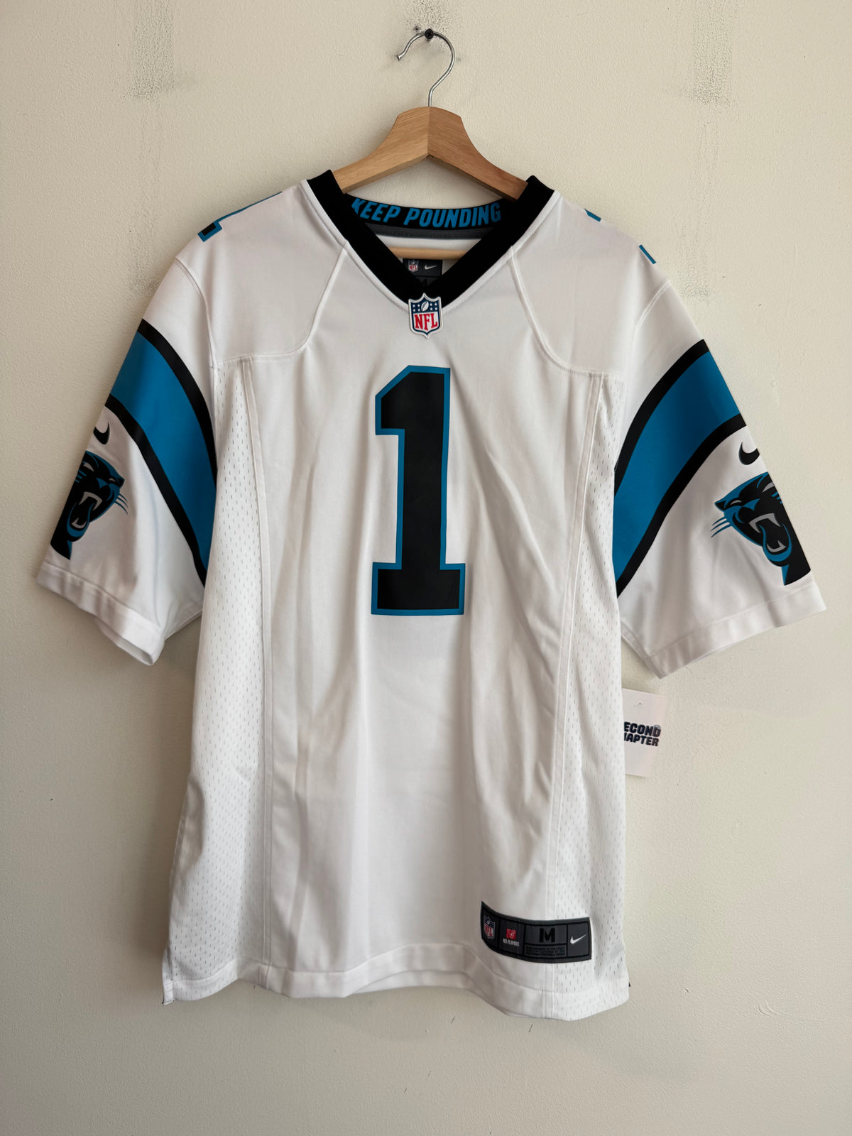 2010s Carolina Panthers Cam Newton Nike Away Jersey (M)