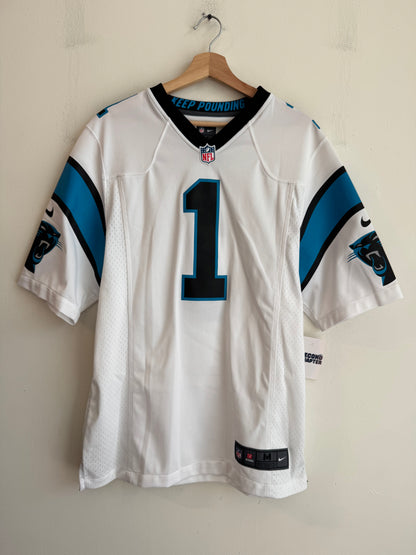 2010s Carolina Panthers Cam Newton Nike Away Jersey (M)