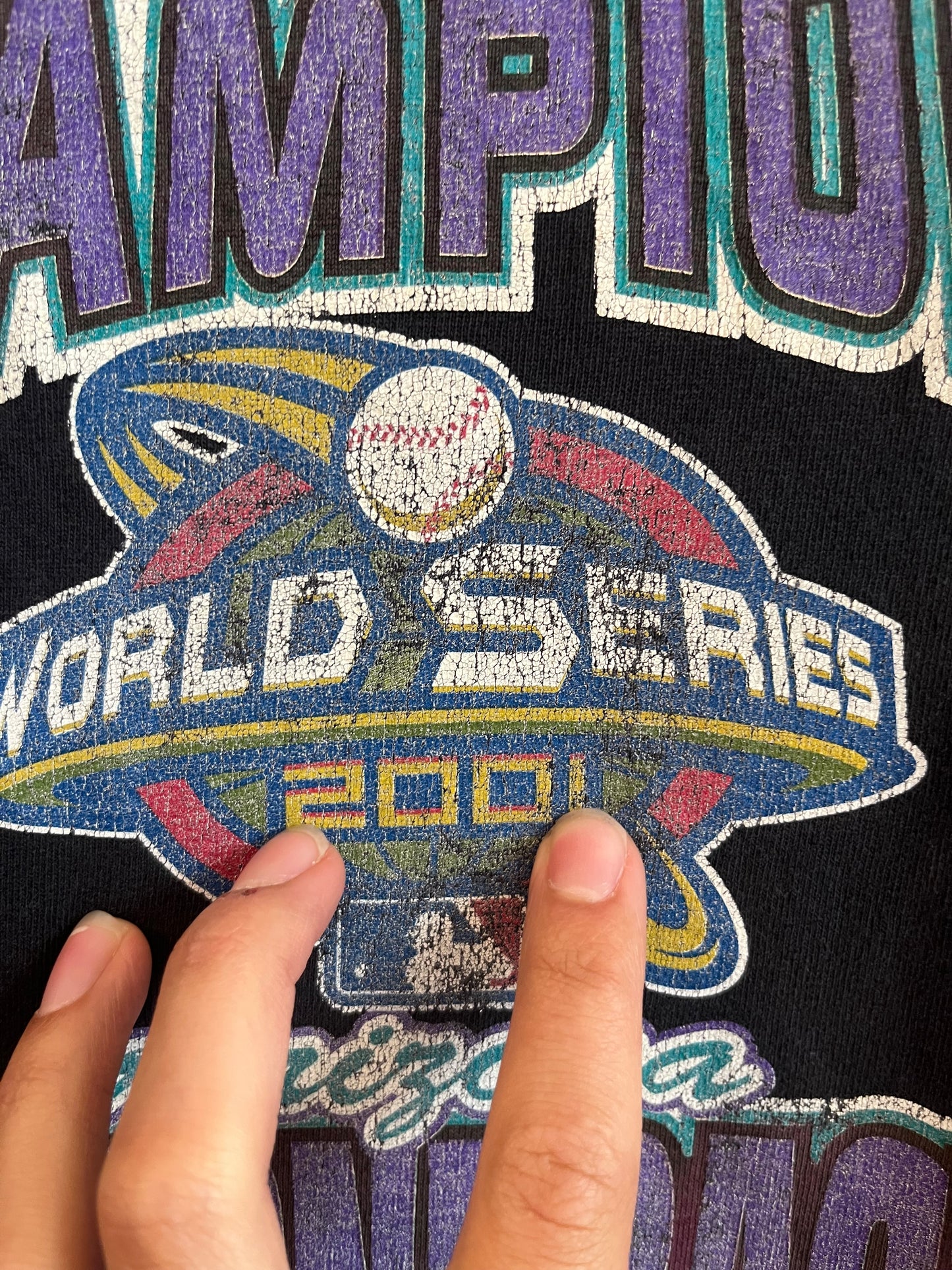 2001 Arizona Diamondbacks World Series AAA Tee (XL)