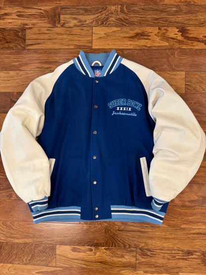 2005 Jacksonville Super Bowl Varsity Leather Jacket (XL)