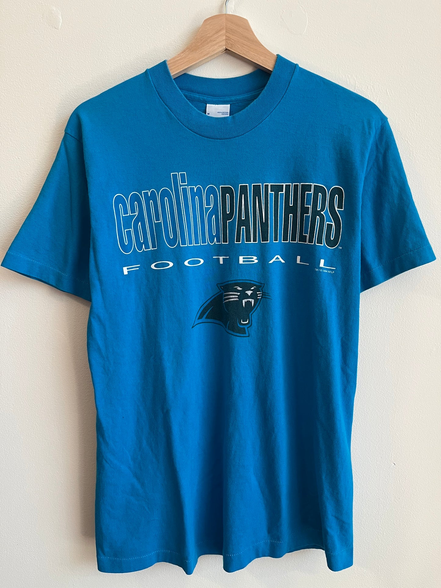 1994 Carolina Panthers Football Blue Salem Tee (M)