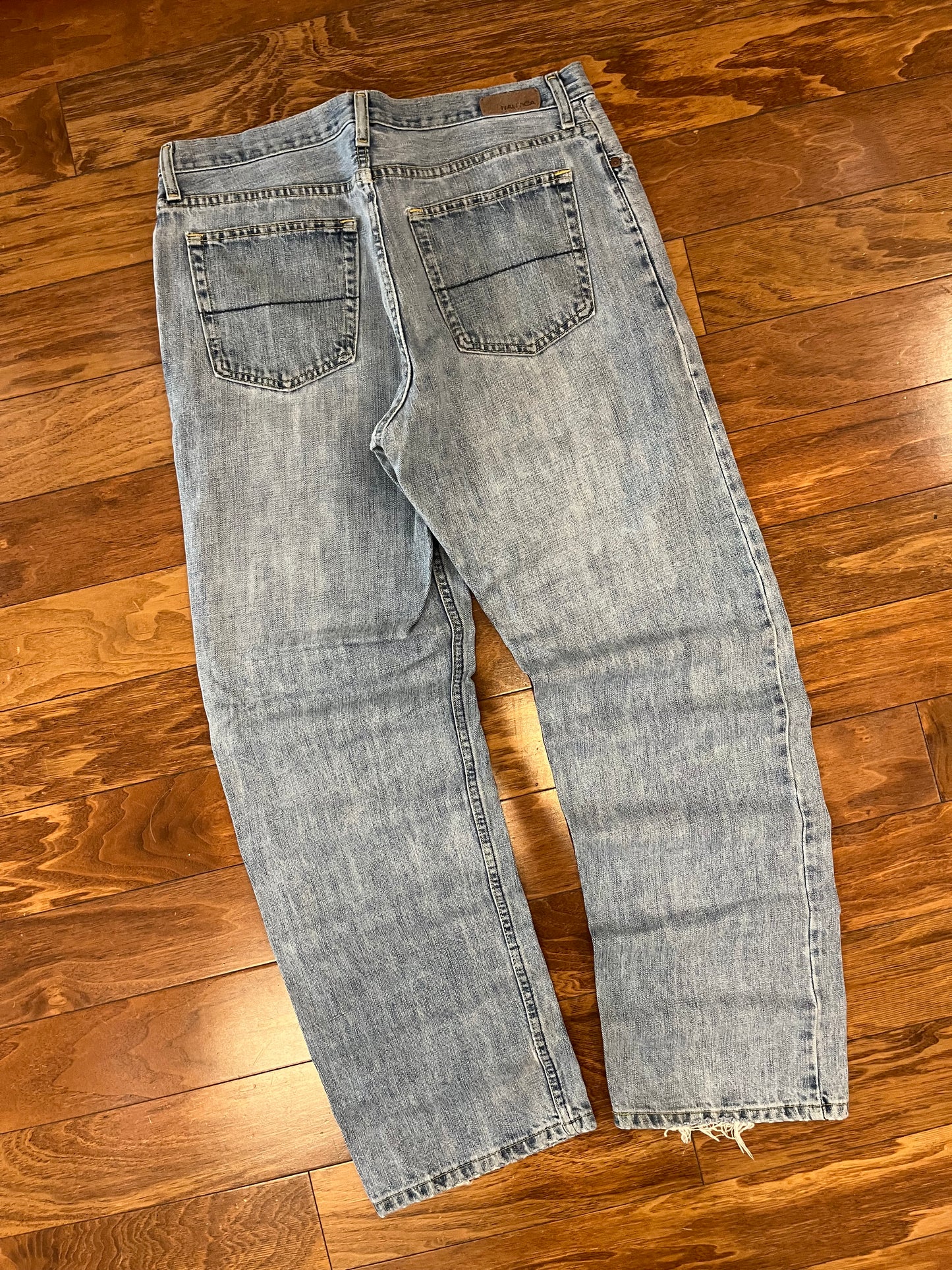 00s Nautica Baggy Blue Jeans (34 x 32)
