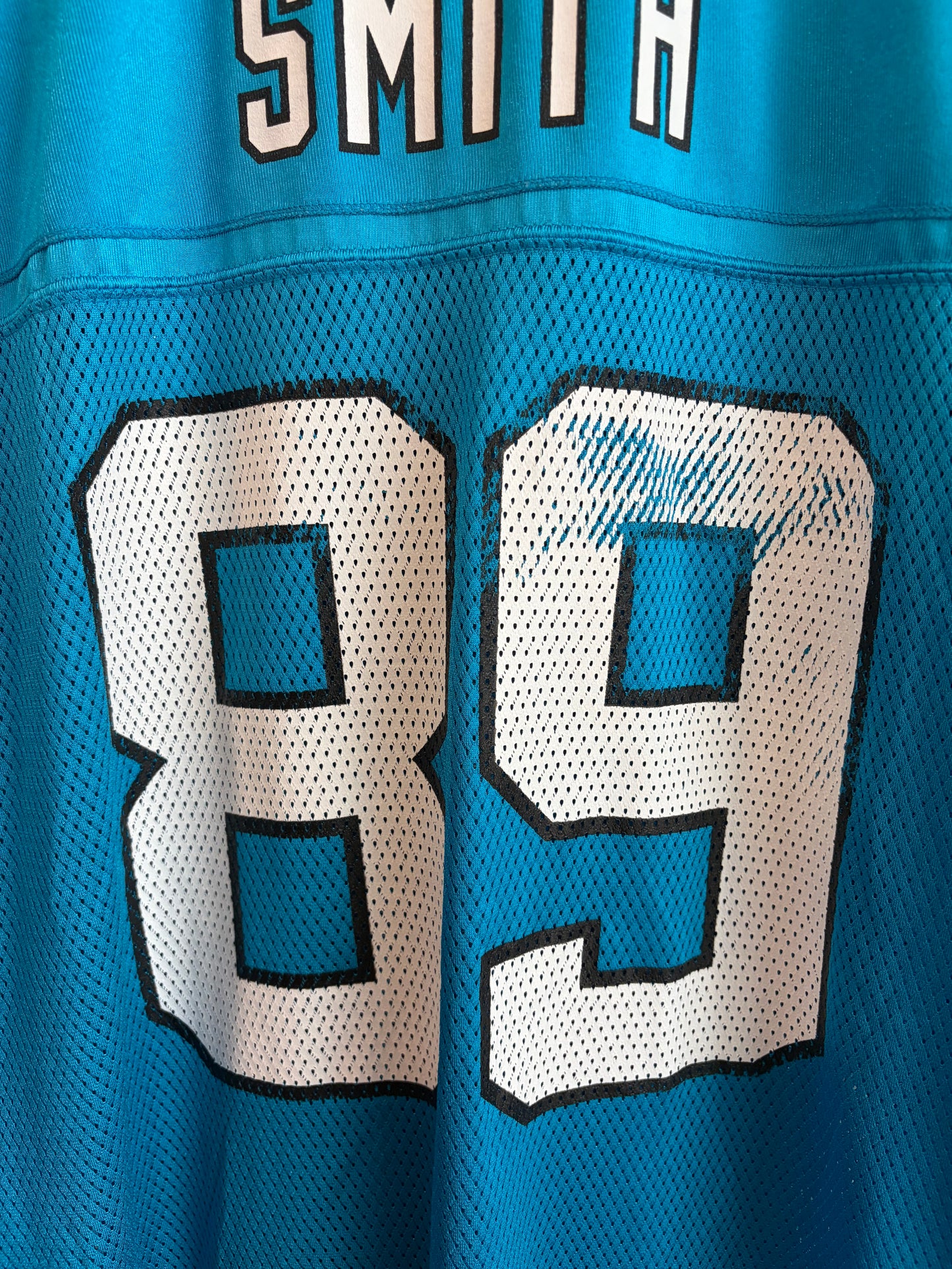 00s Carolina Panthers Steve Smith Blue Reebok Jersey (XXL)