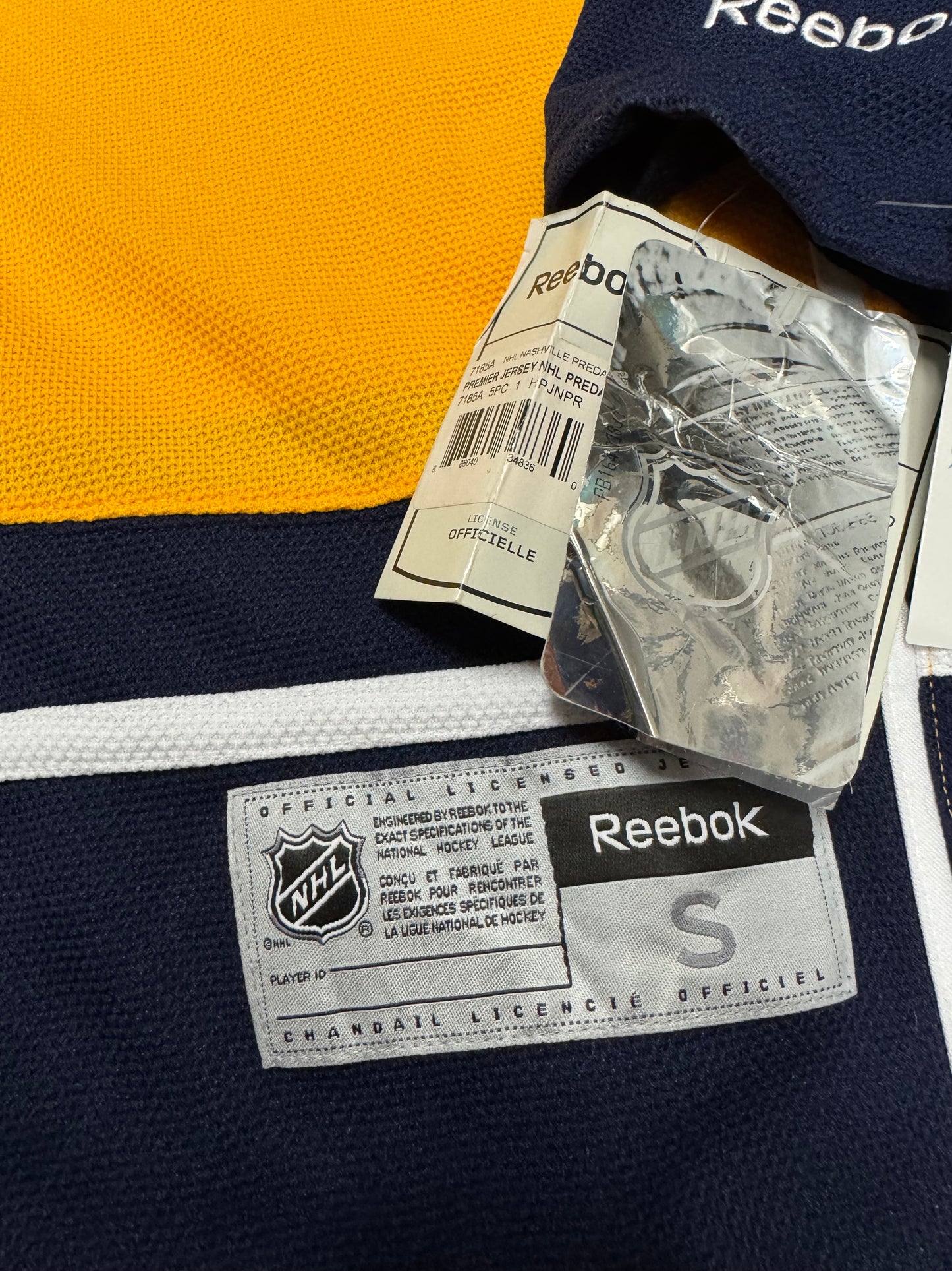 2012 Nashville Predators Reebok NHL Oversized Home Jersey (S)