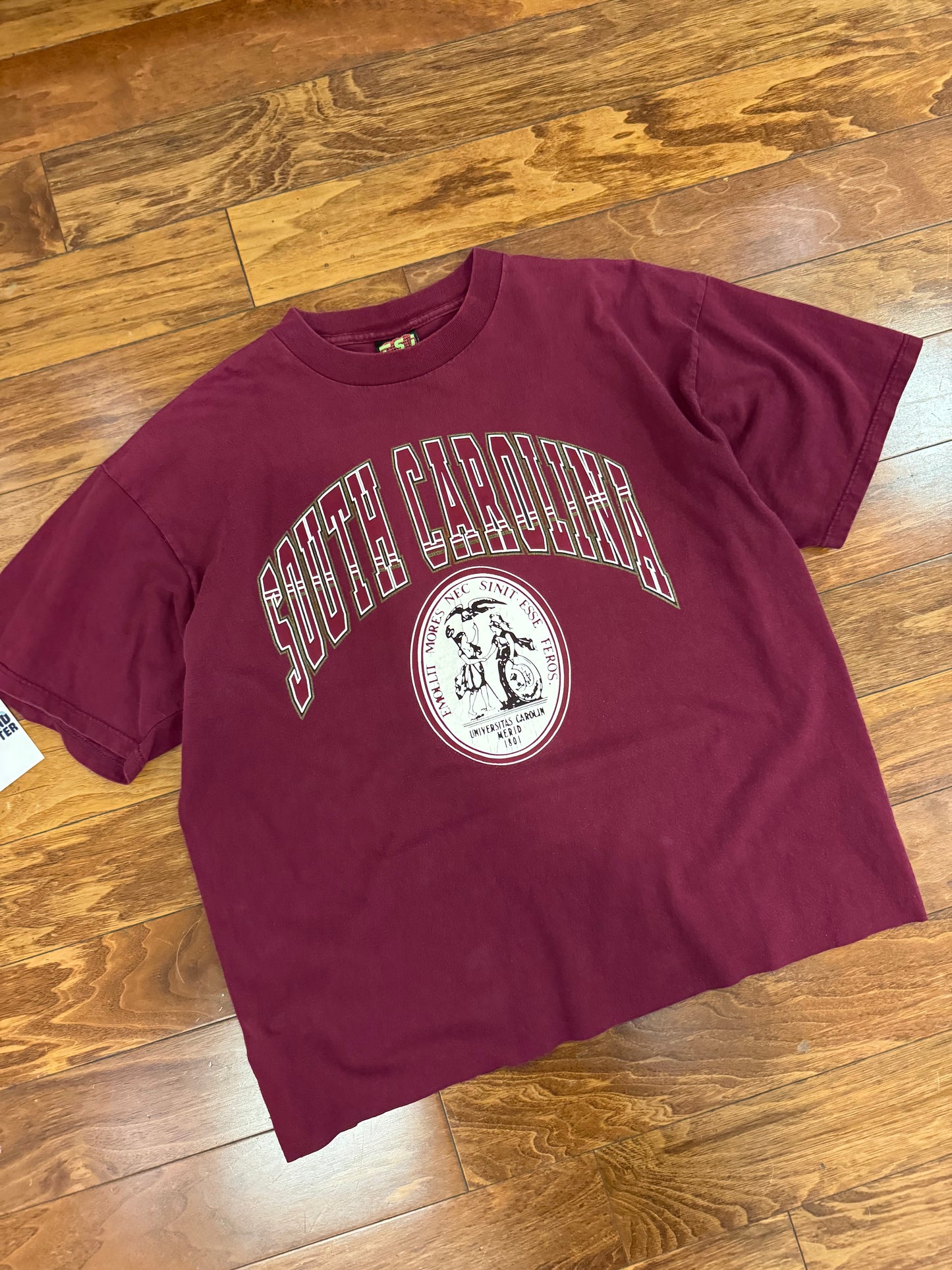 90s USC South Carolina Gamecocks Cropped Tee (XL)