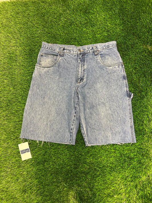 00s Wrangler WRG Jeans Carpenter Frayed Cut Shorts (36)