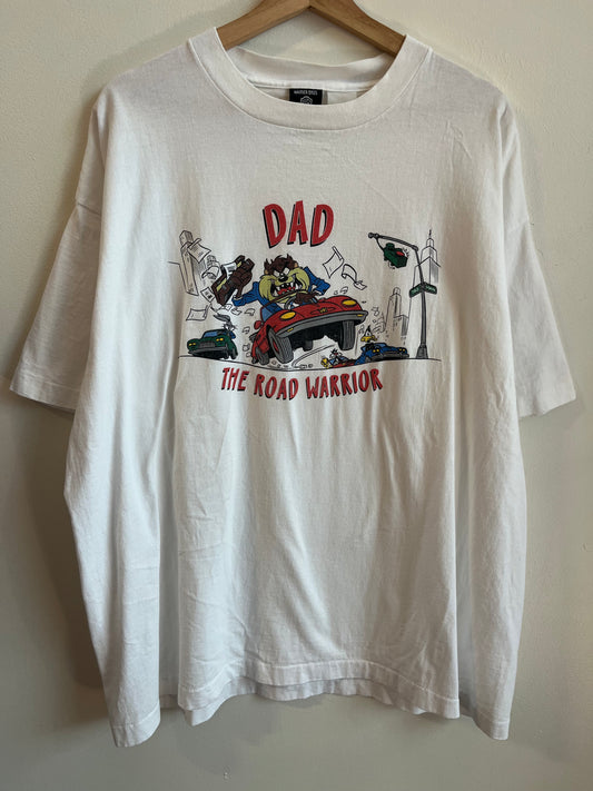 1995 Taz Road Warrior Looney Tunes Warner Brothers Tee (XXL)