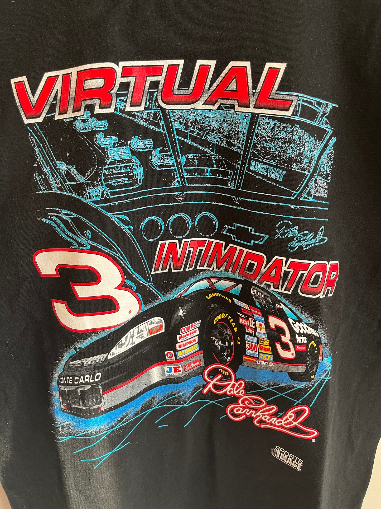 90s Nascar Intimidator Sports Image Dale Earnhardt Tee (L)