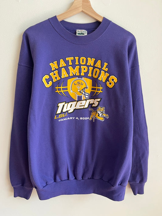 2004 LSU National Champions Purple Crewneck (L)