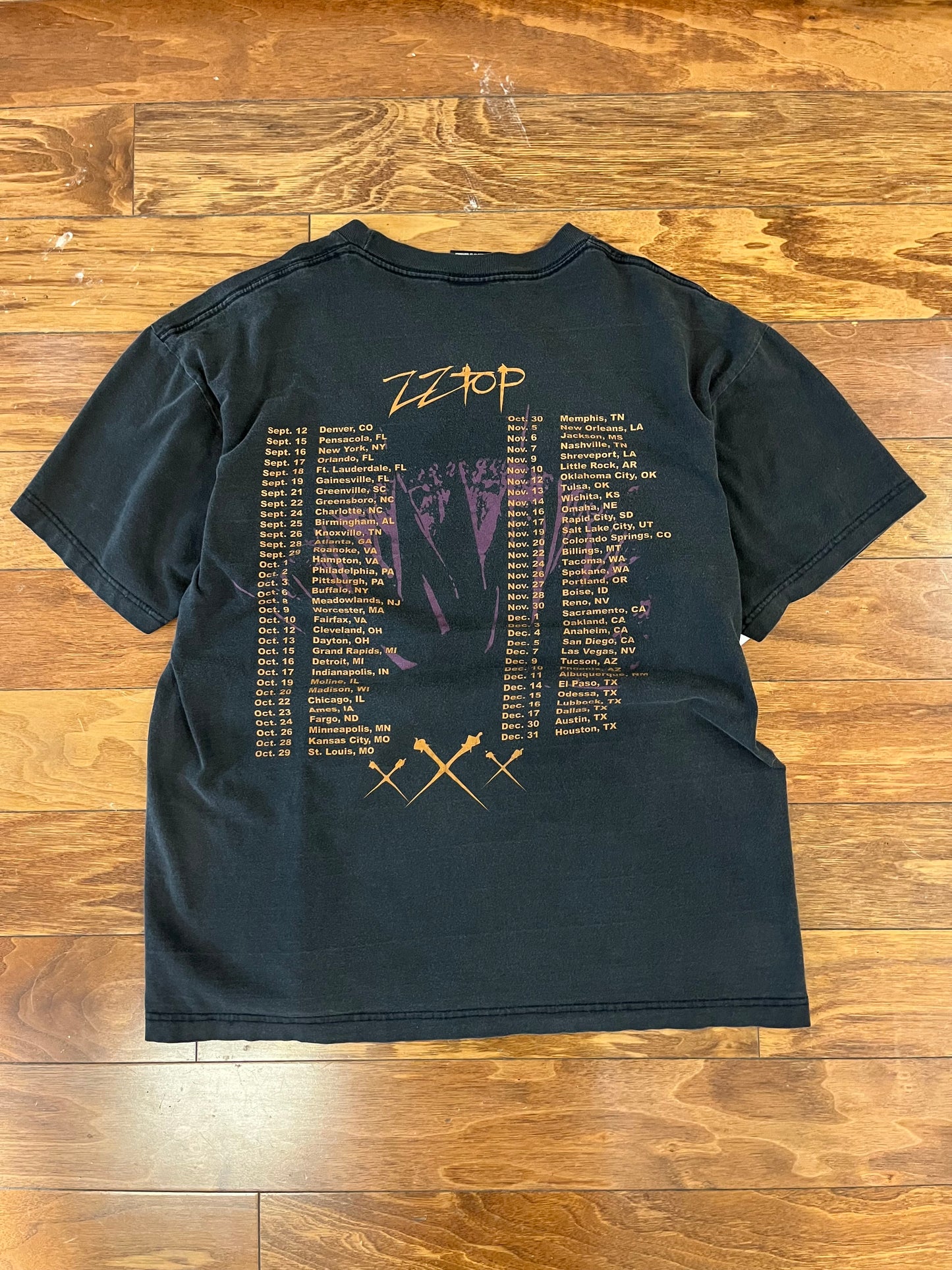 1999 ZZ Top XXX Tour Band Tee