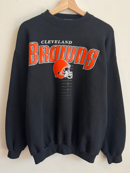 00s Cleveland Browns Vintage Yard Line Crewneck (L)
