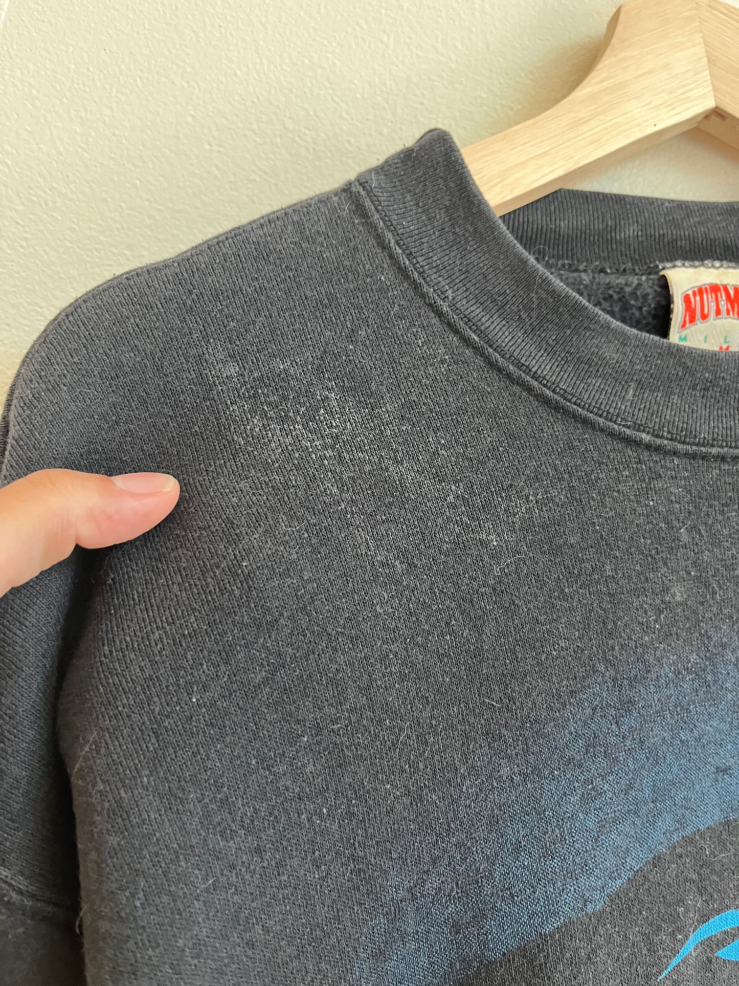 1993 Carolina Panthers Nutmeg Big Face NFL Crewneck (M)