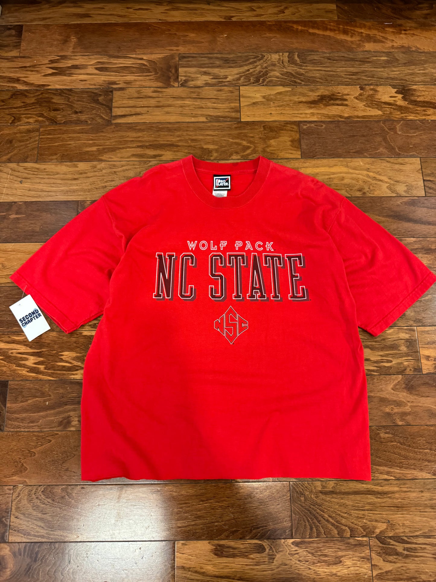 90s North Carolina State University (NC State) Pro Player Vintage Cropped Tee (XL)