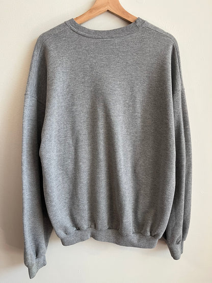 2003 Carolina Panthers Embroidered Grey Crewneck (XL)