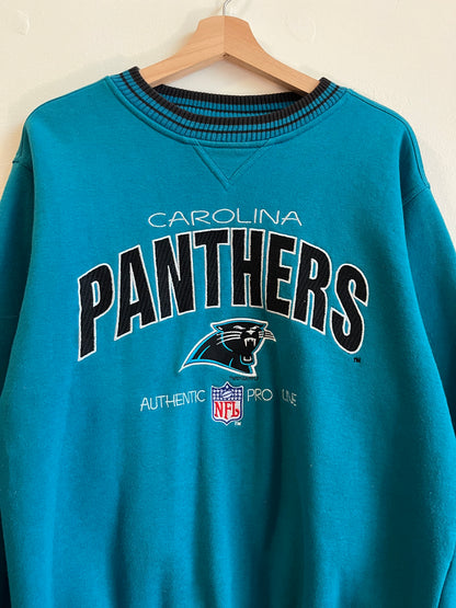 1995 Carolina Panthers Logo Athletic Faded Blue Crewneck (L)