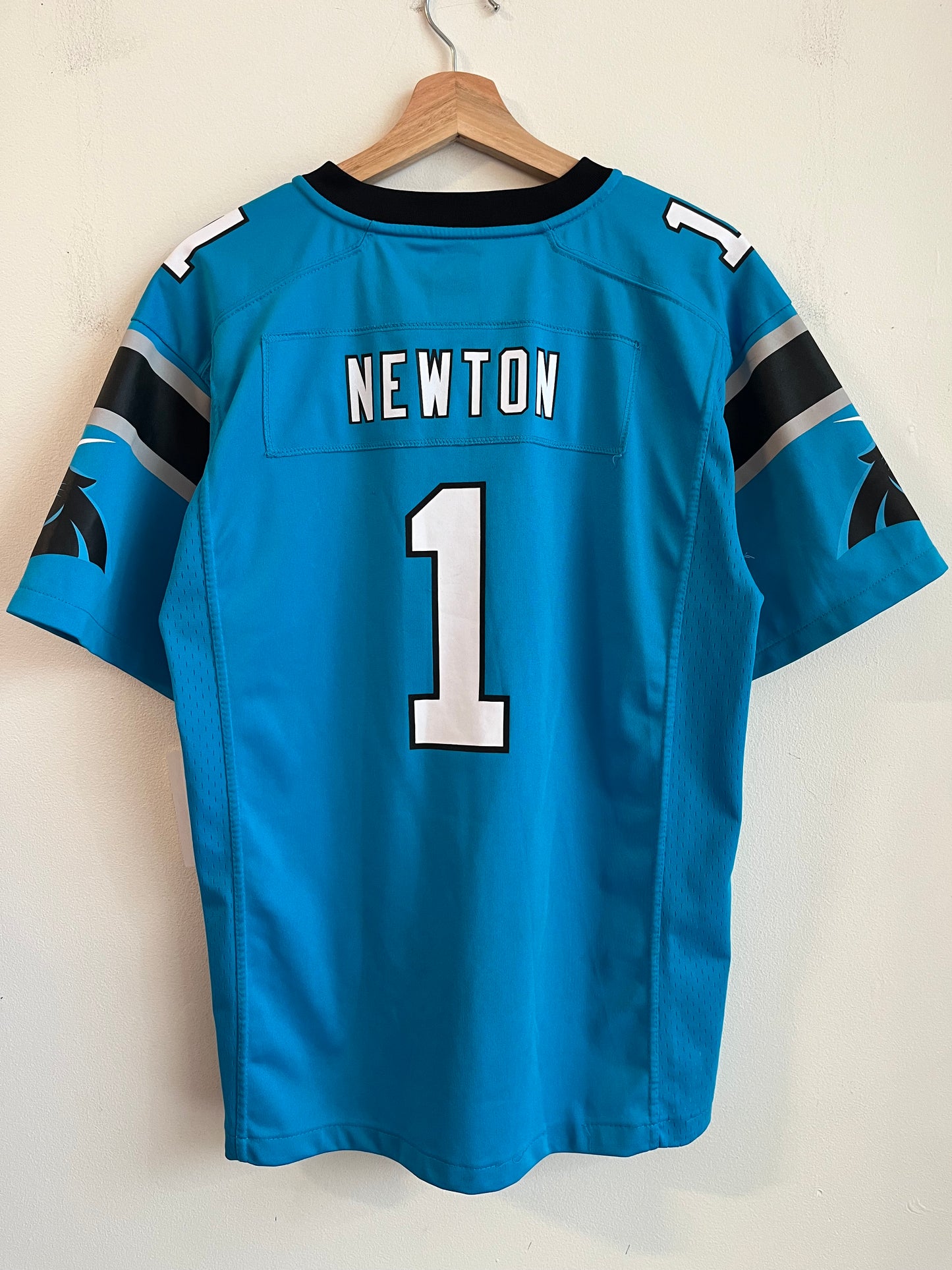 2016 Carolina Panthers Cam Newton Electric Blue Jersey (Youth XL)