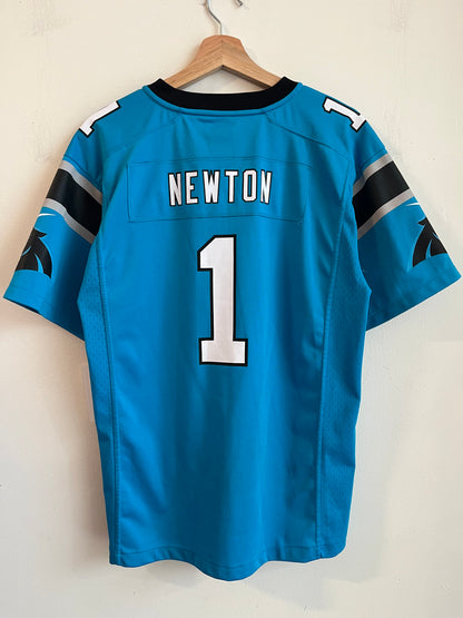 2016 Carolina Panthers Cam Newton Electric Blue Jersey (Youth XL)