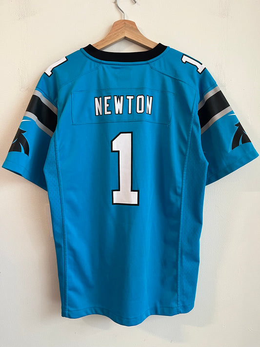 2016 Carolina Panthers Cam Newton Electric Blue Jersey (Youth XL)