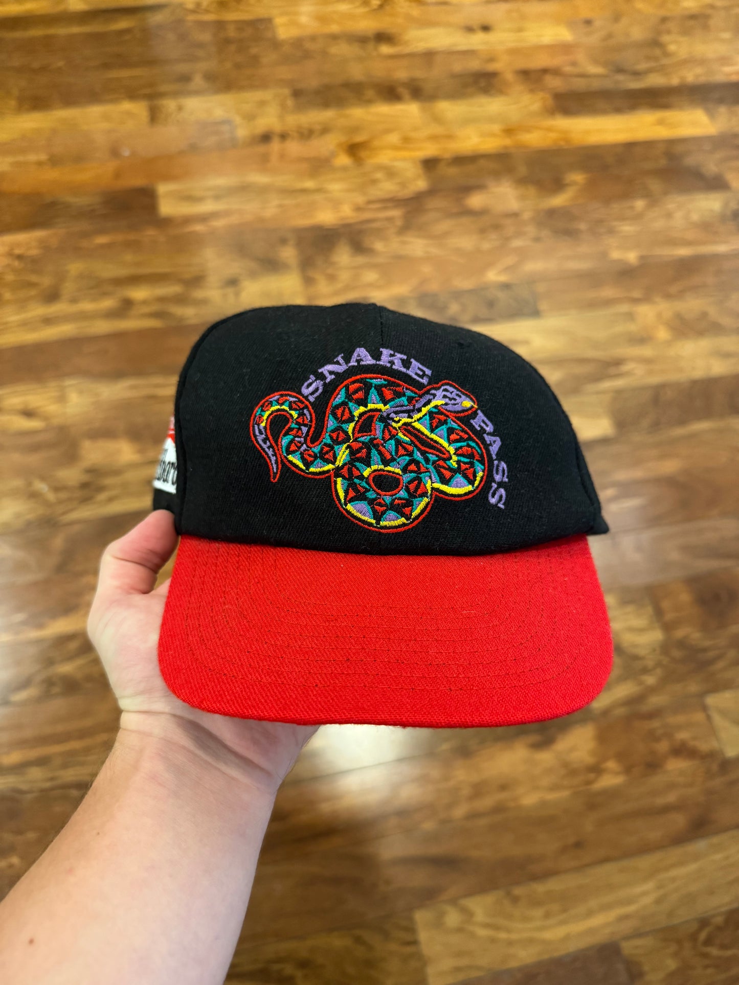 90s Marlboro Adventure Team Snake Pass Graphic Stap Hat (OS)