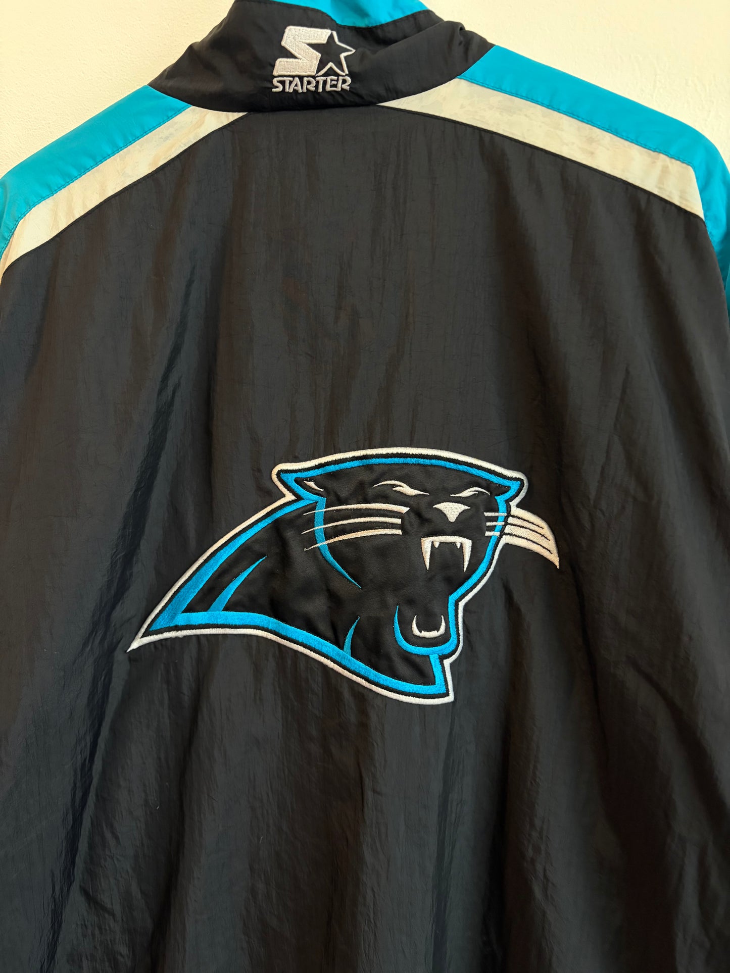 90s Carolina Panthers Starter Embroidered Windbreaker (XL)