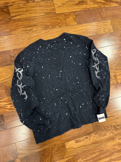 00s Guess Tribal Space Wash Long Sleeve Tee (XL)