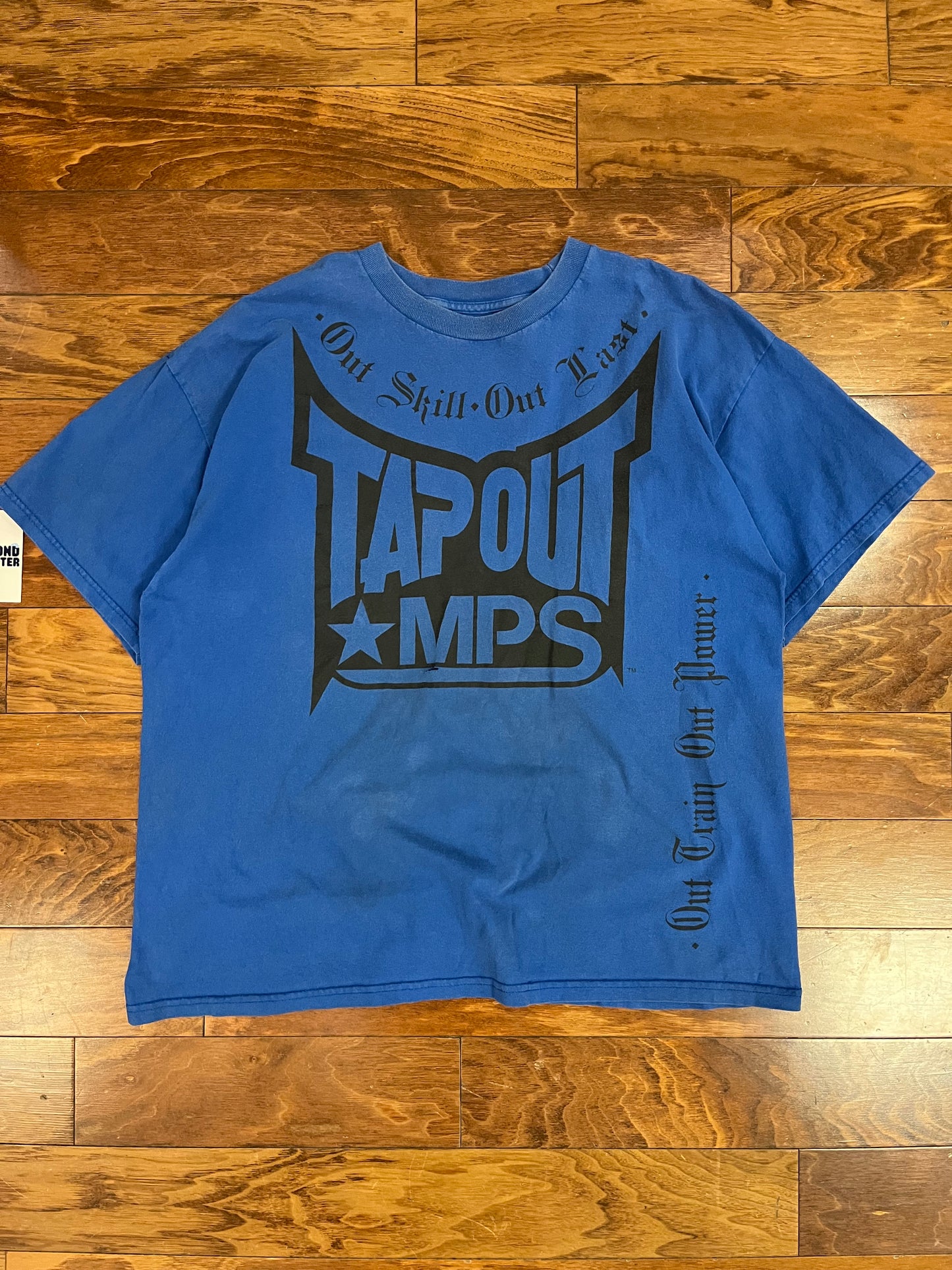 00s Tap Out Blue Distressed Tee (XXL)