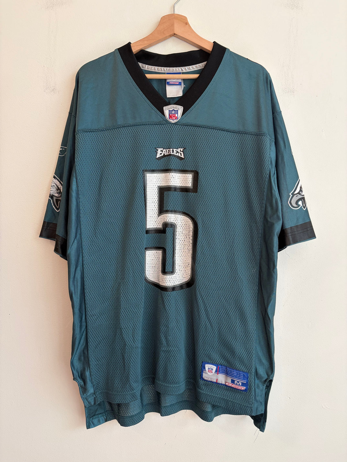 00s Philadelphia Eagles Donovan McNabb Cracked Reebok Jersey (M)