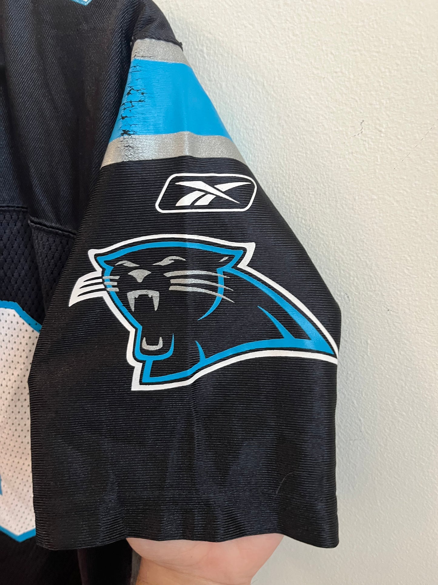 00s Carolina Panthers Steve Smith Reebok Jersey (Youth L)