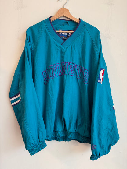 90s Charlotte Hornets Pro Player Embroidered Spell Out Windbreaker (L)