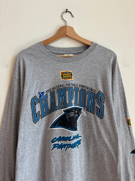 2003 Carolina Panthers Conference Champions Long Sleeve Shirt (L)