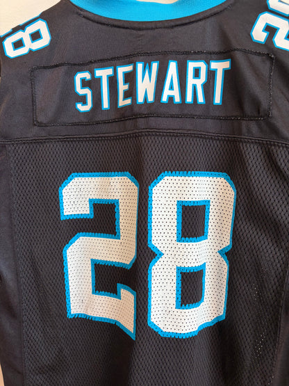 2000's Carolina Panthers Jonathan Stewart Reebok Home Jersey (Youth L)