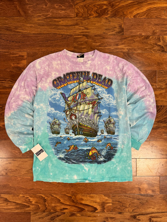 2001 Grateful Dead Liquid Blue Long Sleeve Tee (L)